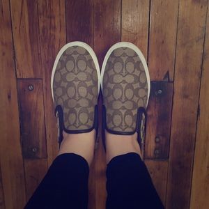 Coach signature slip on sneaker